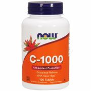  Витамин C с шиповником от NOW C-1000 with Rose Hips (100 порц/ 100 капс) 