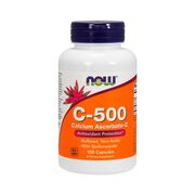  Кальций аскорбат NOW C-500 Calcium Ascorbate (100 порц/100 капс) 
