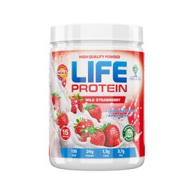  Протеин двухкомпанентный (сывороточный + яичный) от LIFE Protein (США) (клубника) (15 порц/500 гр) 