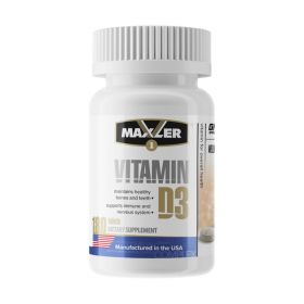 Витамин Д3 от Maxler (180 порц/180 таб) 
