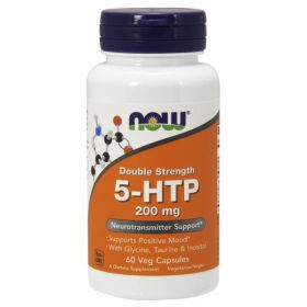  5-HTP от  NOW  5-HTP 200 мг (60 порц/60 капс) 