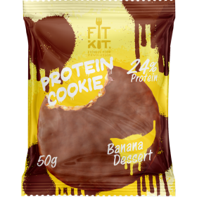  Протеиновое печенье от FitKit Protein chocolate сookie (банан) (50 гр) 