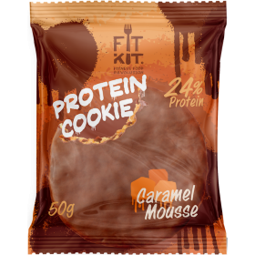  Протеиновое печенье от FitKit Protein chocolate сookie (карамель) (50 гр) 