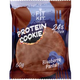  Протеиновое печенье от FitKit Protein chocolate сookie (черника) (50 гр) 