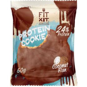  Протеиновое печенье от FitKit Protein chocolate сookie (кокос) (50 гр) 