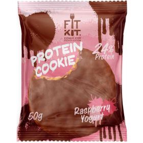 Протеиновое печенье от FitKit Protein chocolate сookie (малина) (50 гр) 