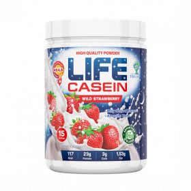  Казеин от LIFE (USA) Casein (клубника) (15 порц/450 гр) 