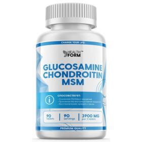  Для суставов и связок от Health Form Glucosamine Chondroitin & MSM 90 таб 