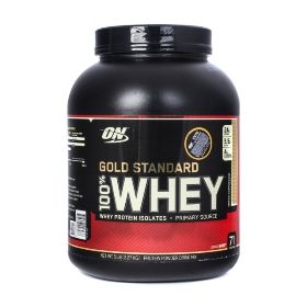  ON 100 % Whey protein Gold standard 5 lb -  (Strawberry Cream)				 