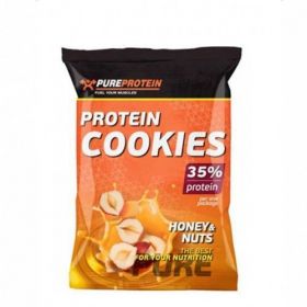  Протеиновое печенье от Pure protein  "Protein Cookies"  (мед и орехи) (1 уп./80 гр) 