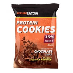  Протеиновое печенье от Pure protein  "Protein Cookies"  (шоколад) (1 уп./80 гр) 