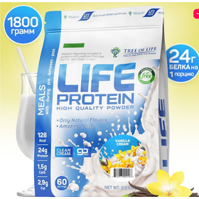  Протеин LIFE Protein (США) (ваниль) (60 порц/1800 гр) 