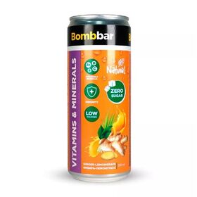  Bombbar Напиток б/а тонизирующий газированный "Лимонад со вкусом имбиря и лемонграсса" 330 мл 
