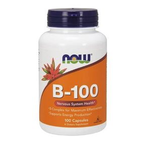  Комплекс витамина B от NOW B-100 (100 порц/100 капс) 