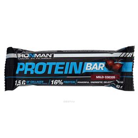  Батончик протеиновый Ironman "Protein Bar" с коллагеном (кокос) (50 гр) 