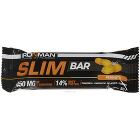  Батончик от IRONMAN Slim Bar с L-карнитином (орех) (50 гр) 