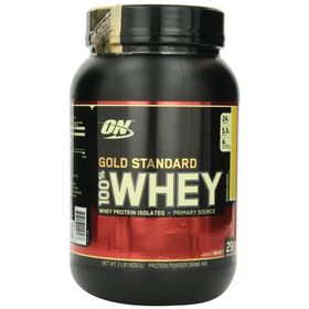  Протеин от Optimum Nutrition 100 % Whey protein Gold standard (Банановый крем) (29 порц/ 907 гр) 