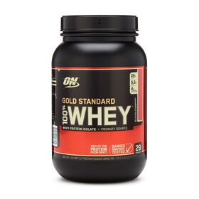  Протеин от Optimum Nutrition 100 % Whey protein Gold standard (клубника) (28 порц / 907 гр) 