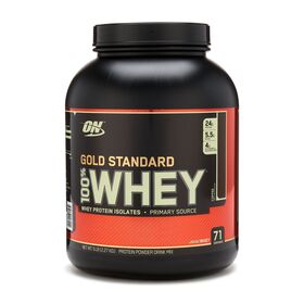  (ПОВРЕЖДЕНА БАНКА!) Протеин от Optimum Nutrition 100 % Whey protein Gold standard (белый шоколад) (73 порц/ 2,27 кг) 