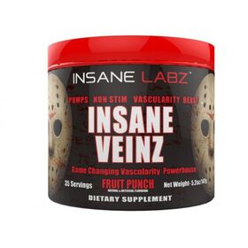  Предтренировочный комплекс от Insane Labz Insane Veinz (фруктовый пунш) (35 порц/147 гр) 