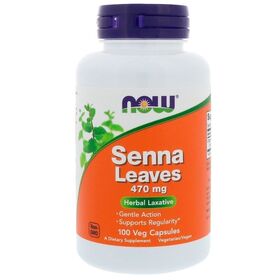  Сенна от NOW. Senna 470 mg (100 порц/100 капс) 