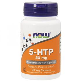  5-HTP от NOW  5-HTP 50 мг (30 порц/30 капс) 