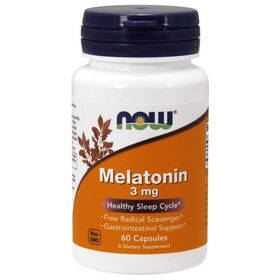  Мелатонин от NOW. Melatonin 3 мг (60 порц/60 капс) 
