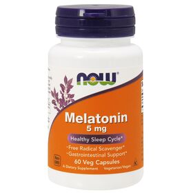  Мелатонин от NOW. Melatonin 5 mg 60 вег.кап 