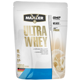  Протеин от Maxler Ultra Whey Protein (банан) (60 порц/1800 гр) 