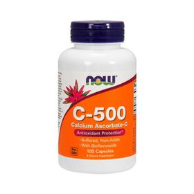  Кальций аскорбат NOW C-500 Calcium Ascorbate (100 порц/100 капс) 