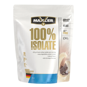  Протеин от Maxler 100% Whey protein Isolate (30 порц/900 гр) (вкус Шоколад) 