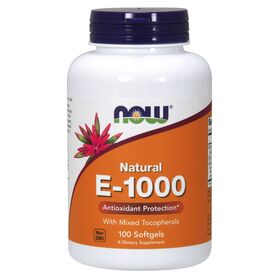  Витамин E от NOW E-1000 Mixed Toc (100 порц/100 капс) 