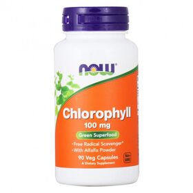  Хлорофилл NOW Chlorophyll 100 мг (90 порц/90 капс) 