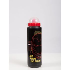  Спортивная бутылка от IRONTRUE Marvel - Iron Man (черная-красная) (1000 мл) 
