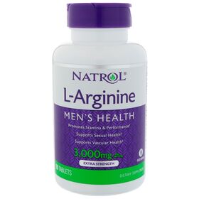  Аргинин от Natrol L-Arginine 3000 мг (30 порц/90 капс) 