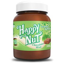  Арахисовая паста от Happy Nut (шоколад с мятой) (330 гр) 