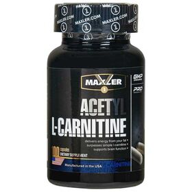  Ацетил Л-Карнитин от MXL. Acetyl L-Carnitine (100 порц/100 капс) 