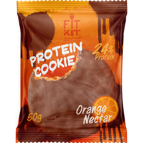  Протеиновое печенье от FitKit Protein chocolate сookie (апельсин) (50 гр) 