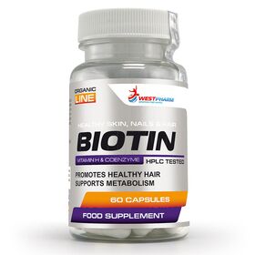  Биотин от WestPharm - Biotin (60 порц/60 капс) 