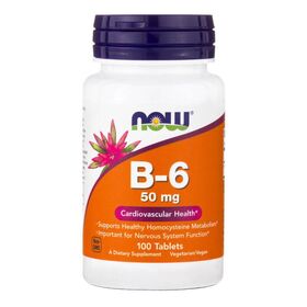  Витамин Б-6 от NOW Vitamin B-6 (100 порц/100 капс) 