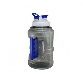  Бутылка для воды БЕЗ ЛОГОТИПА (прозрачная с черным оттенком) (2500 мл) 